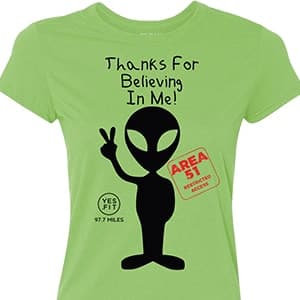 Extraterrestrial Highway Shirt - Female card image