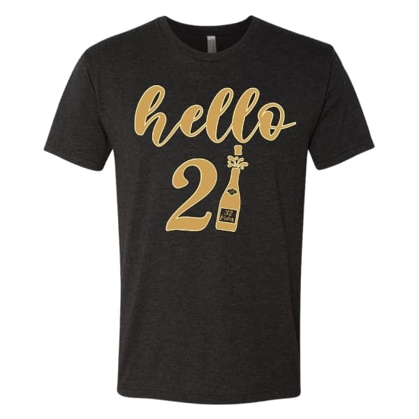 Hello 2021 Shirt - Male card image